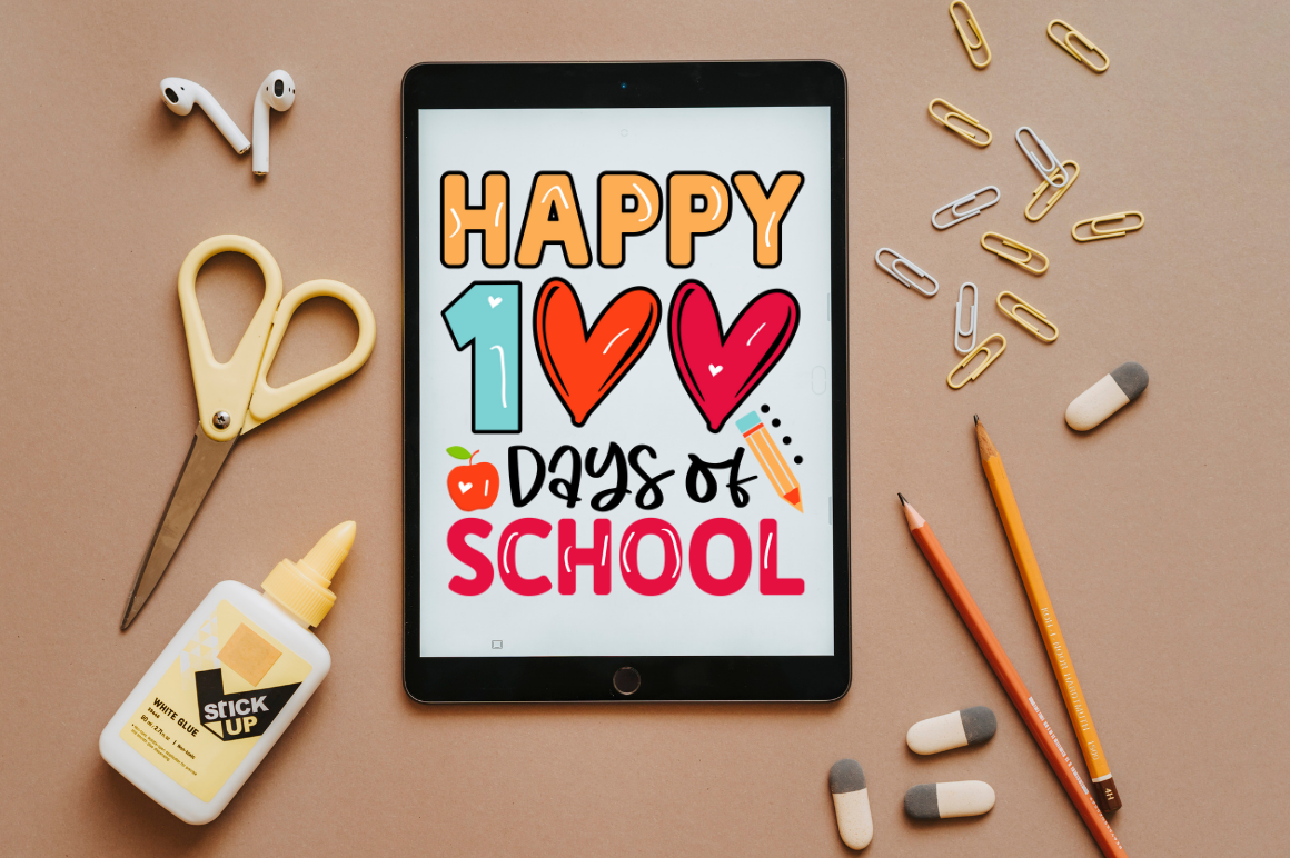 100 Days Of School SVG Design Bundle