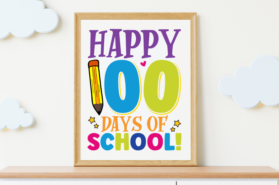 100 Days Of School Svg PNG Design Bundle