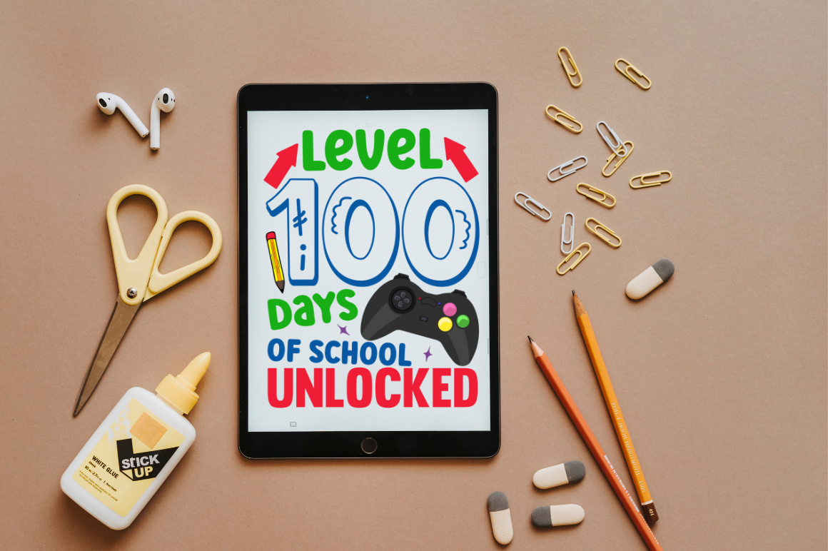 100 Days Of School Svg PNG Design Bundle