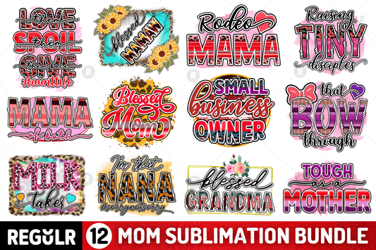 Funny Mom Sublimation Bundle