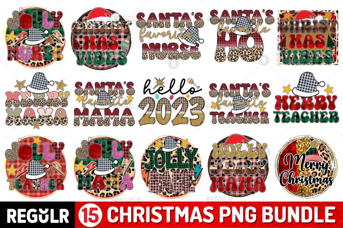 Christmas Quote Sublimation Bundle