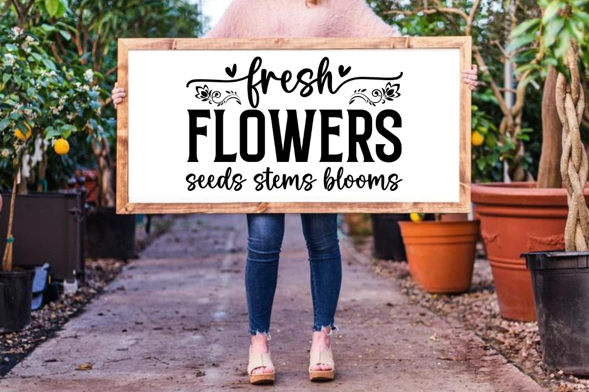 Flower Market Sign SVG PNG Designs  Bundle