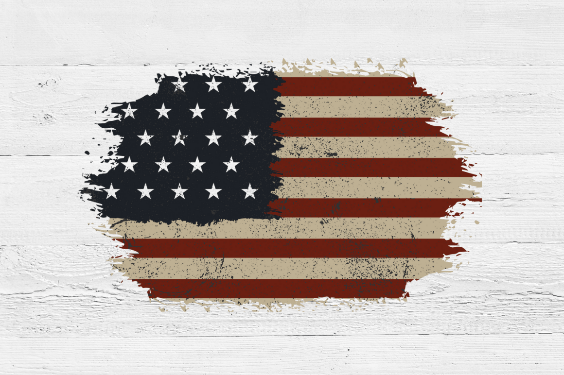 Distressed USA Flag PNG Bundle