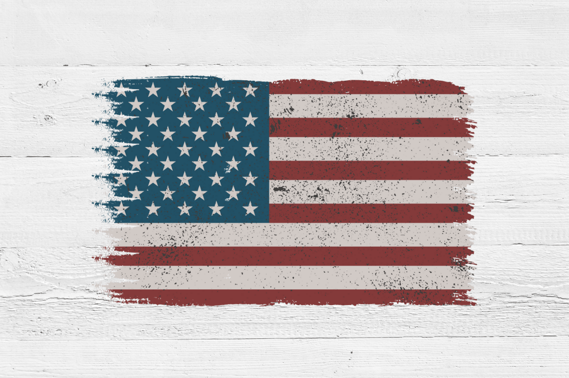 Distressed USA Flag PNG Bundle