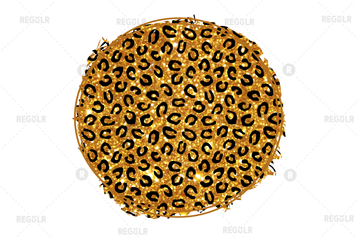 Leopard Circle Sublimation background Bundle