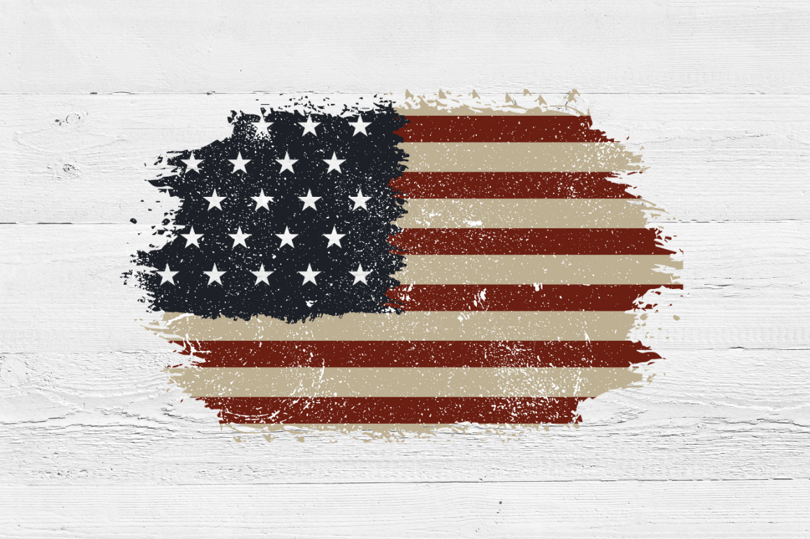 Distressed USA Flag PNG Bundle