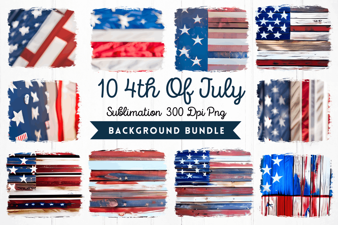 4th Of July Sublimation Background Bundle