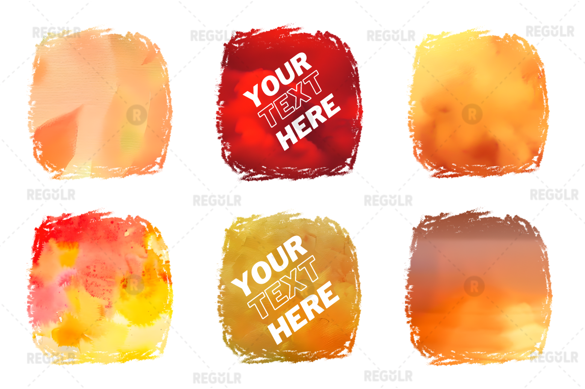 Autumn Color Splashes Sublimation Background Bundle