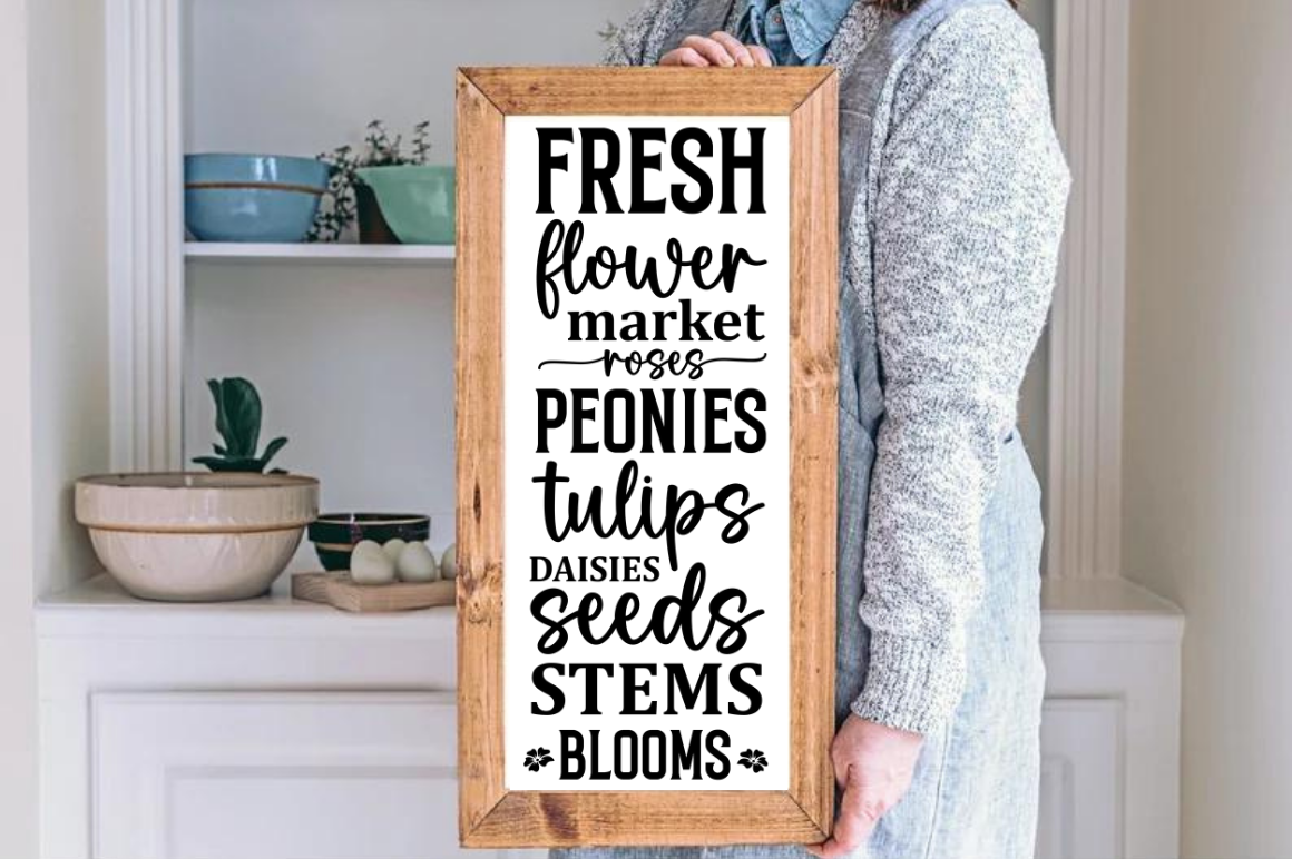 Flower Market Sign SVG PNG Designs  Bundle