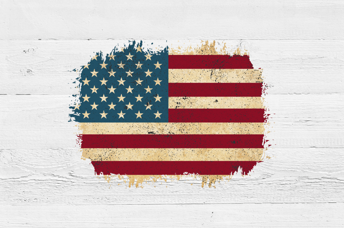 Distressed USA Flag PNG Bundle