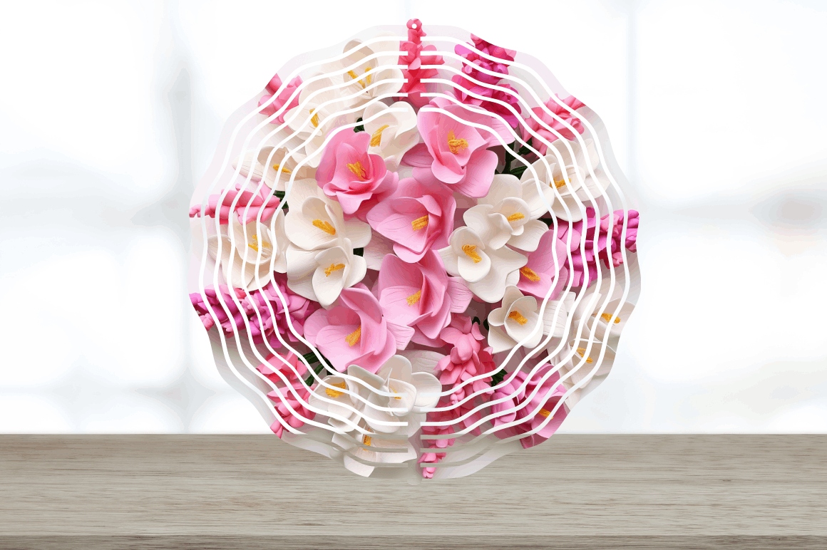 3D Snapdragon Flowers Wind Spinner Bundle