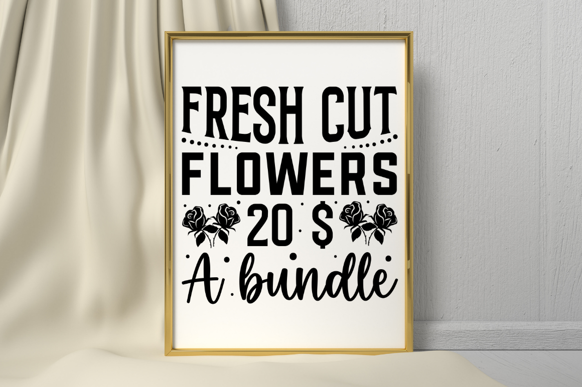 Flower Market Sign SVG PNG Designs  Bundle