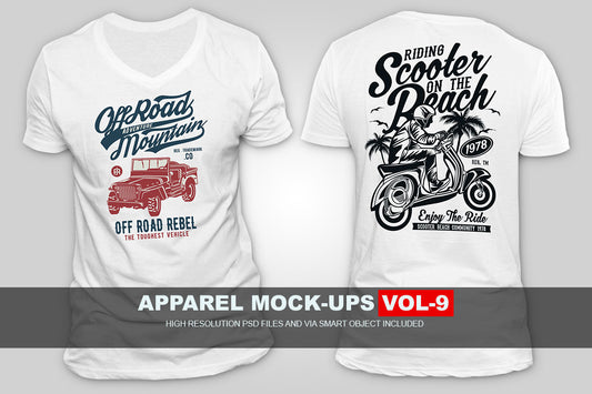 3 Editable Apparel Mock-Ups PSD Bundle