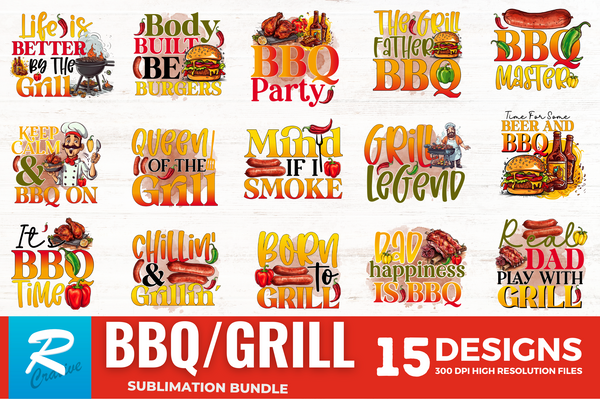 BBQ Grill Sublimation Bundle