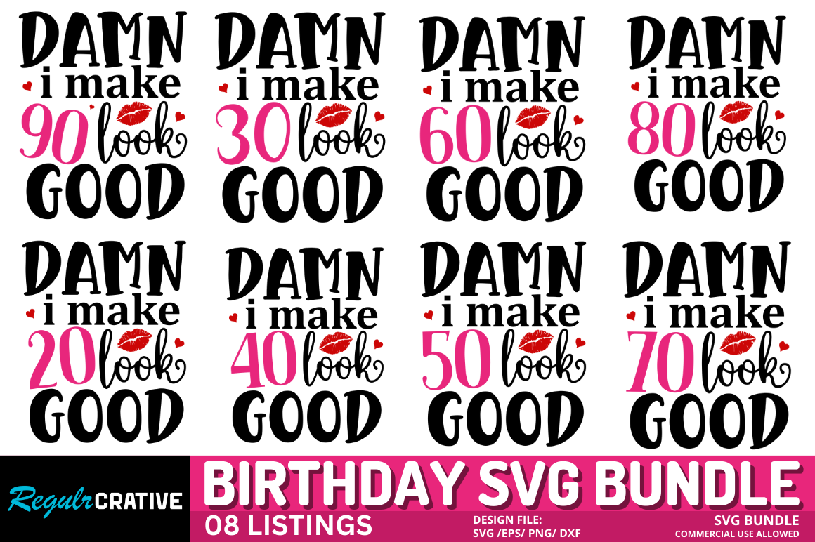 Birthday SVG Bundle