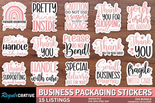 Business Packaging Stickers Bundle