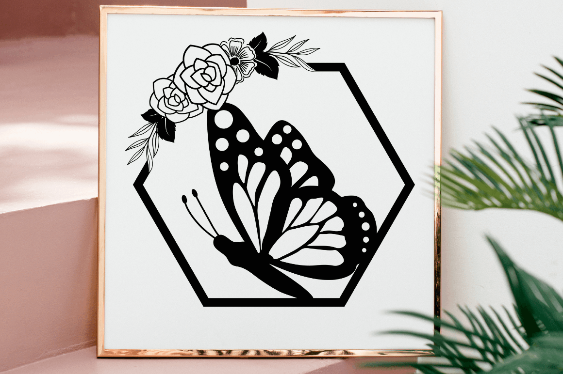 Floral CUTE Butterfly Wall Decor SVG Bundle