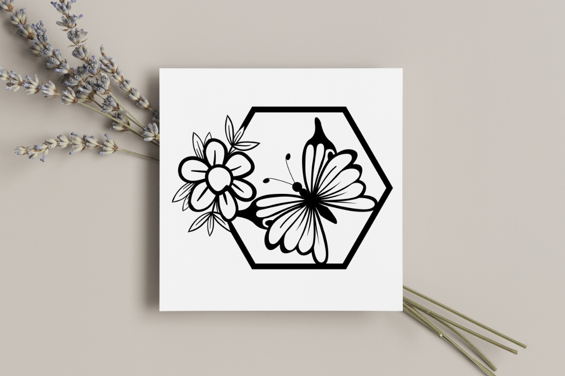 Floral CUTE Butterfly Wall Decor SVG Bundle