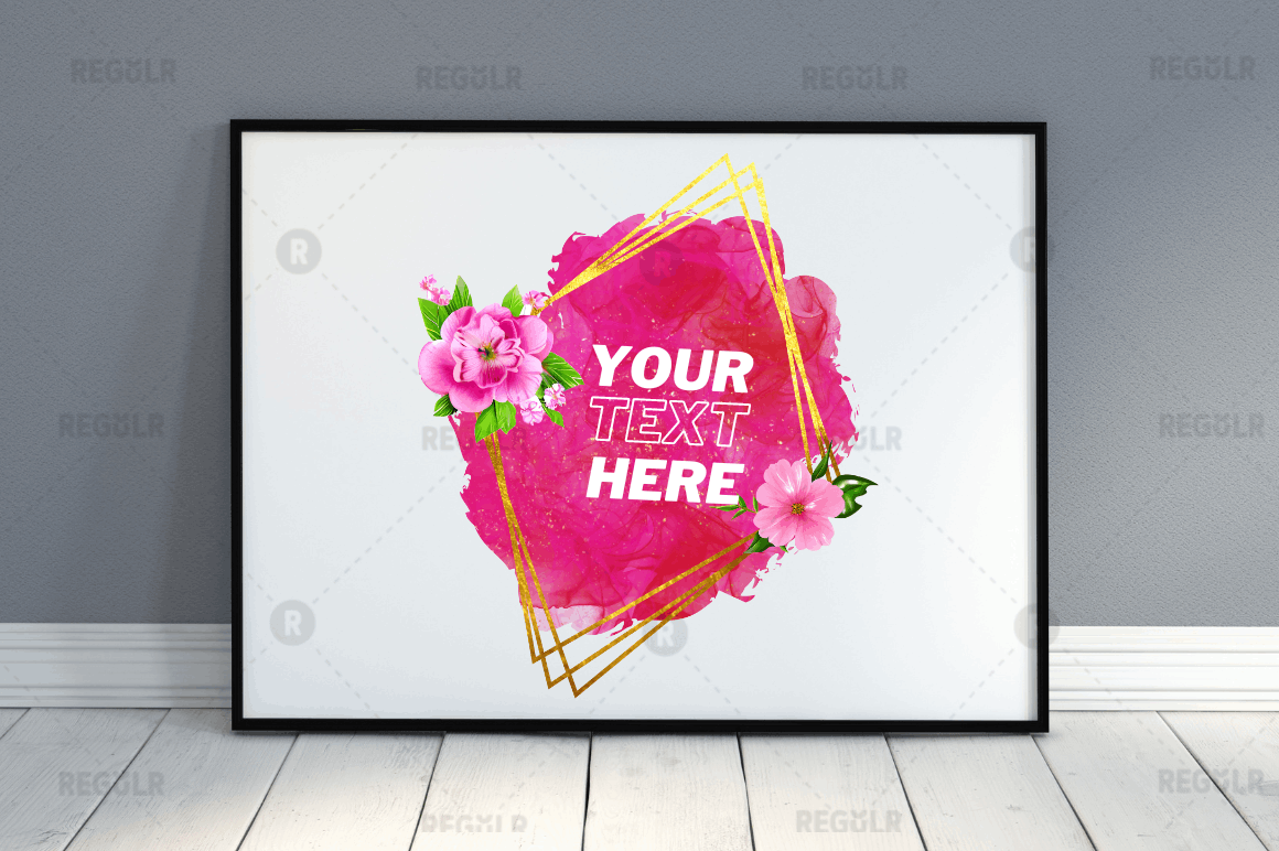 Watercolor Floral Sublimation Background Bundle