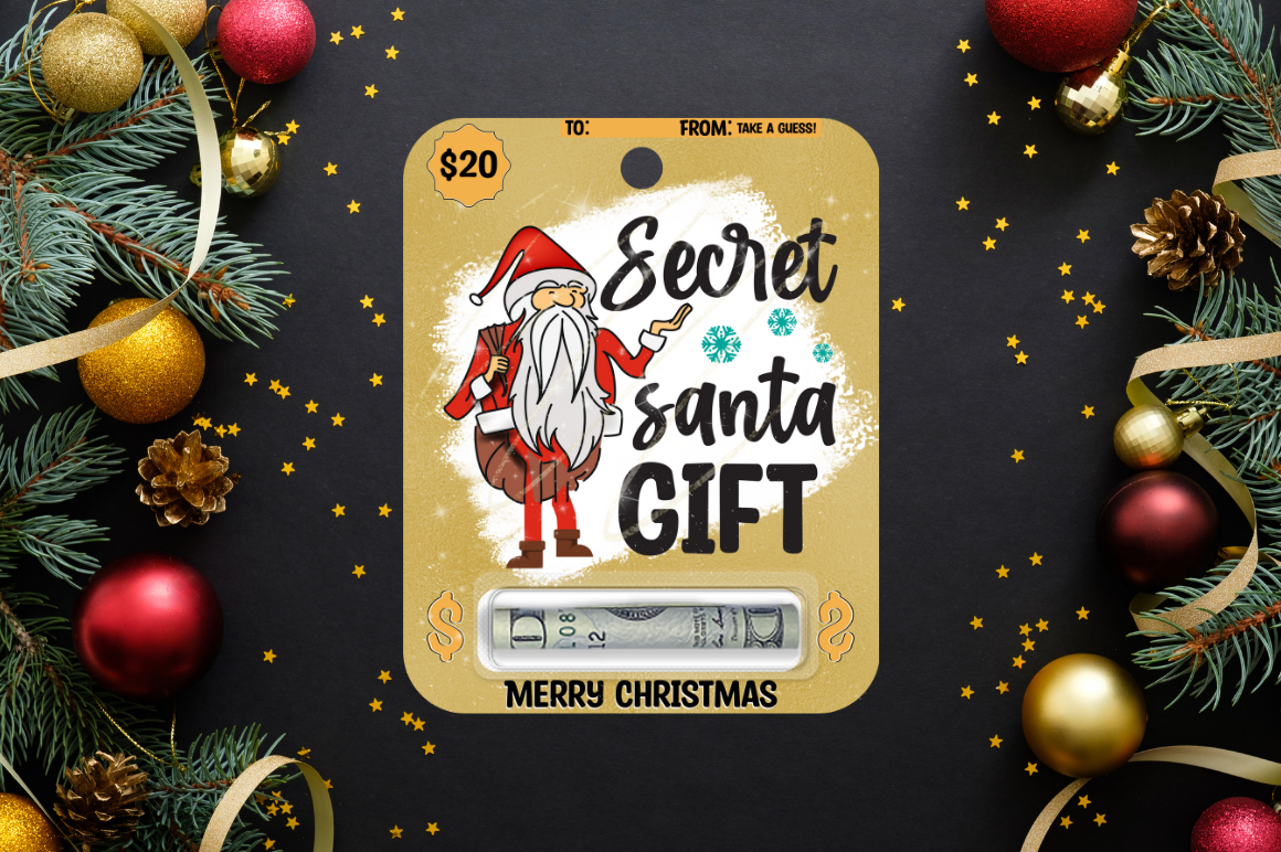 Christmas Games Money Card PNG Bundle