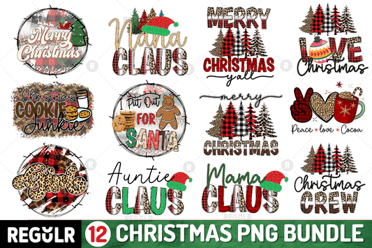 Christmas Sublimation Quotes Design Bundle