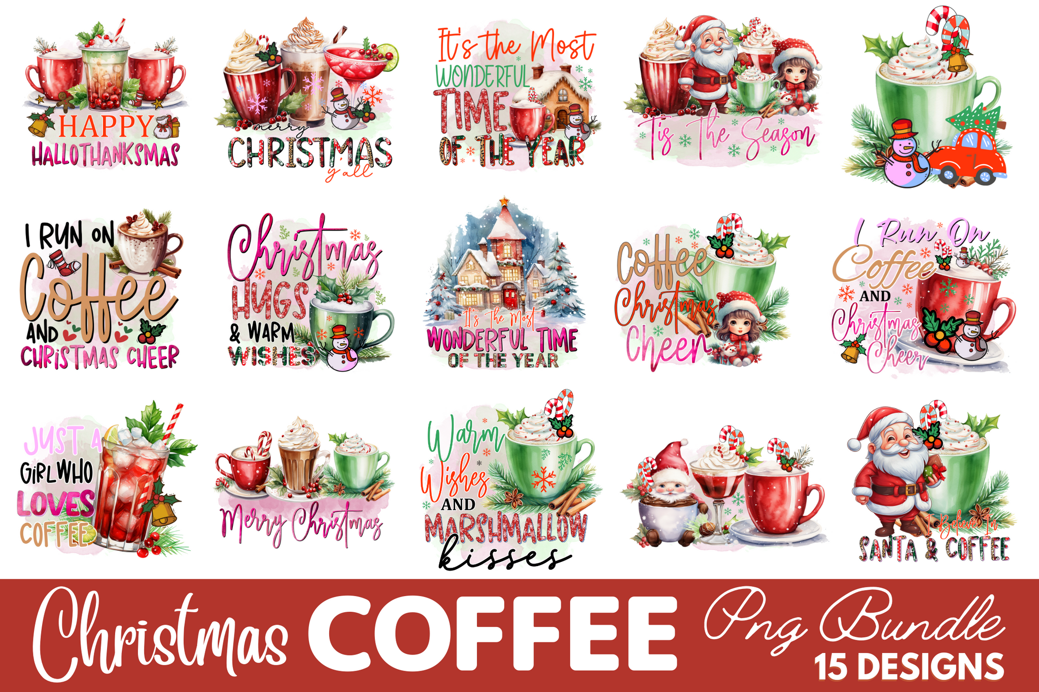 Christmas Coffee Sublimation Bundle