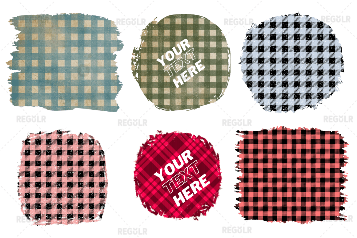 Christmas buffalo plaid sublimation background Bundle