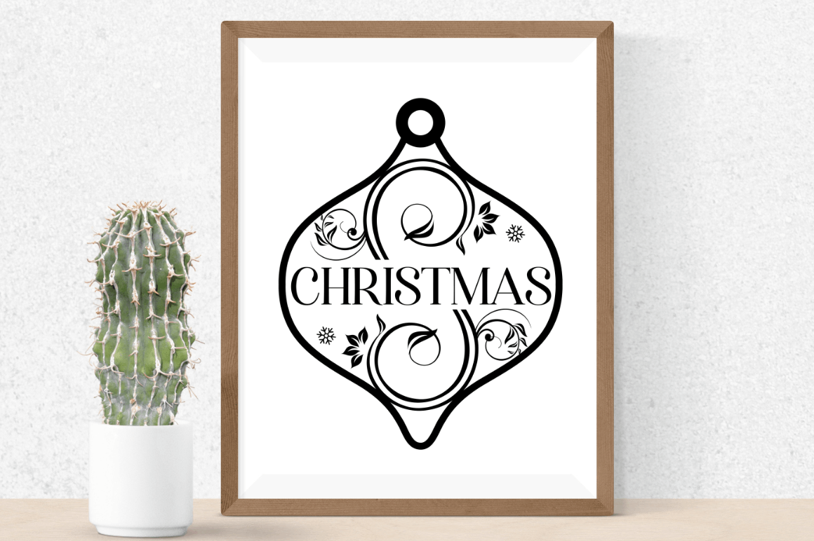 Christmas Word Ornaments SVG Bundle