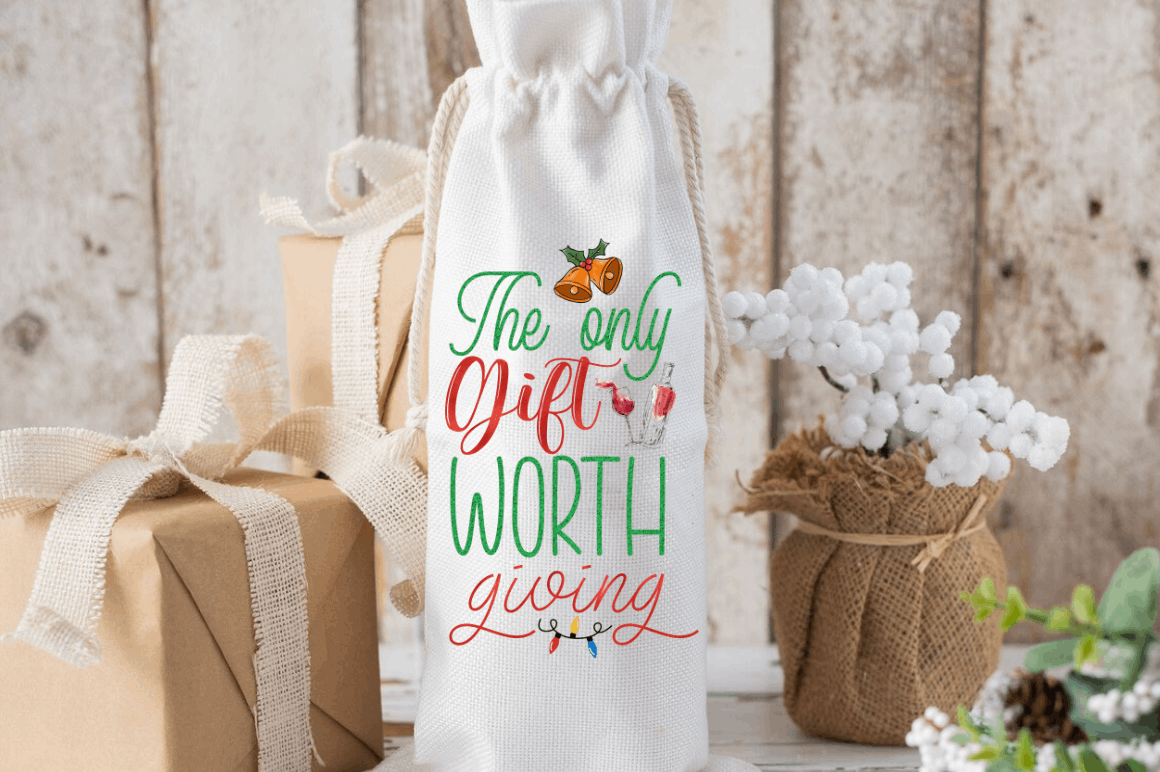 Christmas Wine Bag Sublimation Bundle