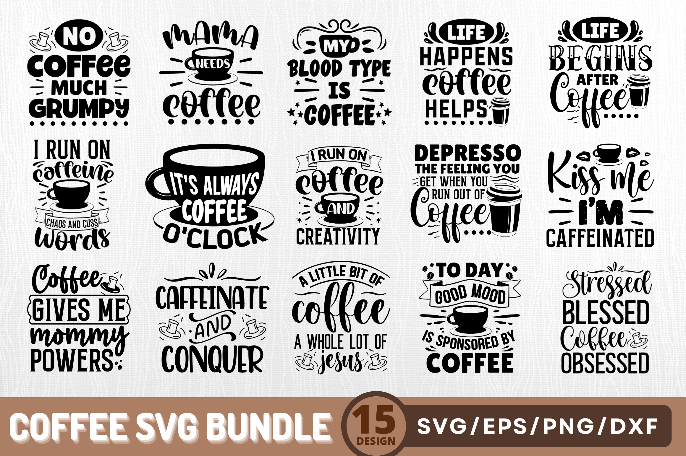 Coffee SVG Design Bundle