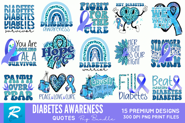 Diabetes Awareness Sublimation Bundle