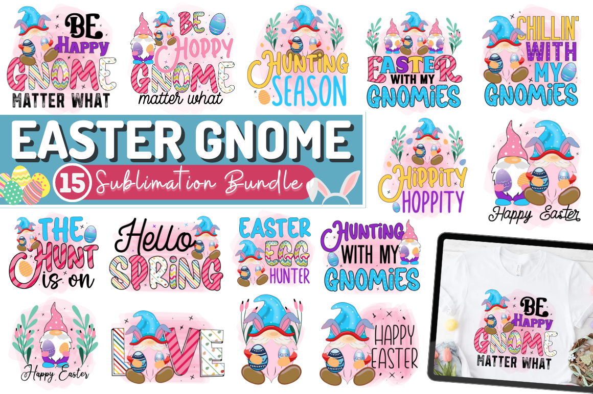 Easter Gnome Sublimation Bundle