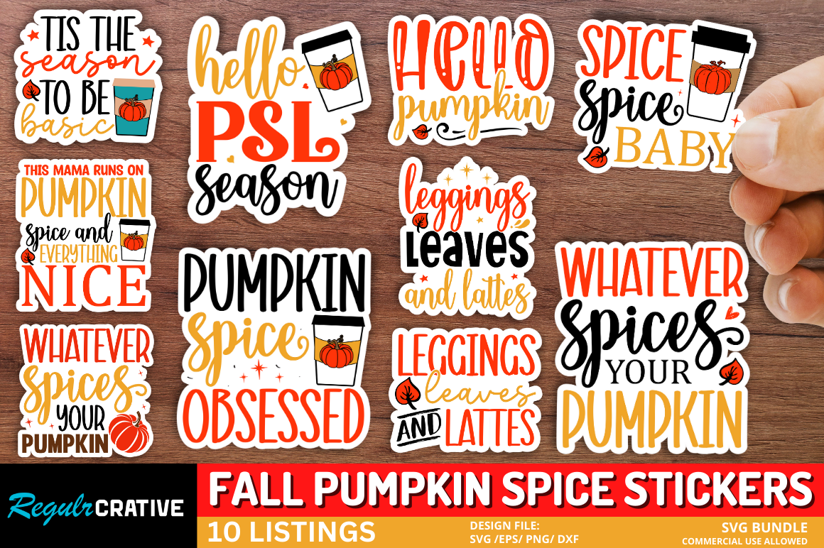 Fall Pumpkin Spice Sticker Bundle