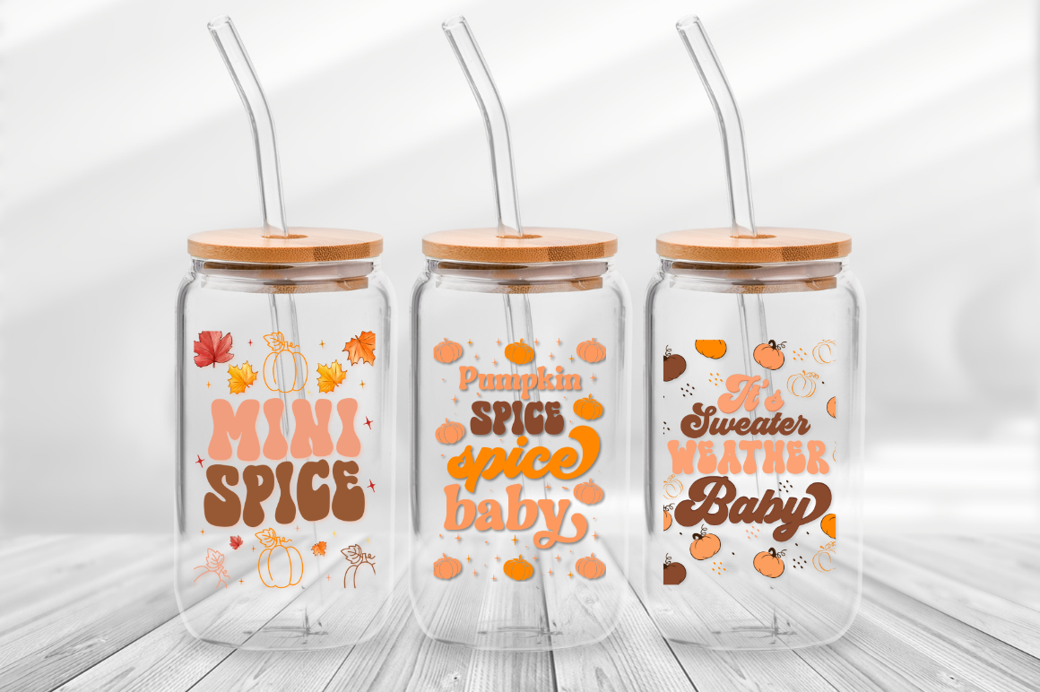 Fall Can Glass Svg Bundle