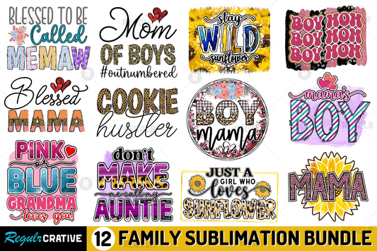 Family Quotes Sublimation Bundle