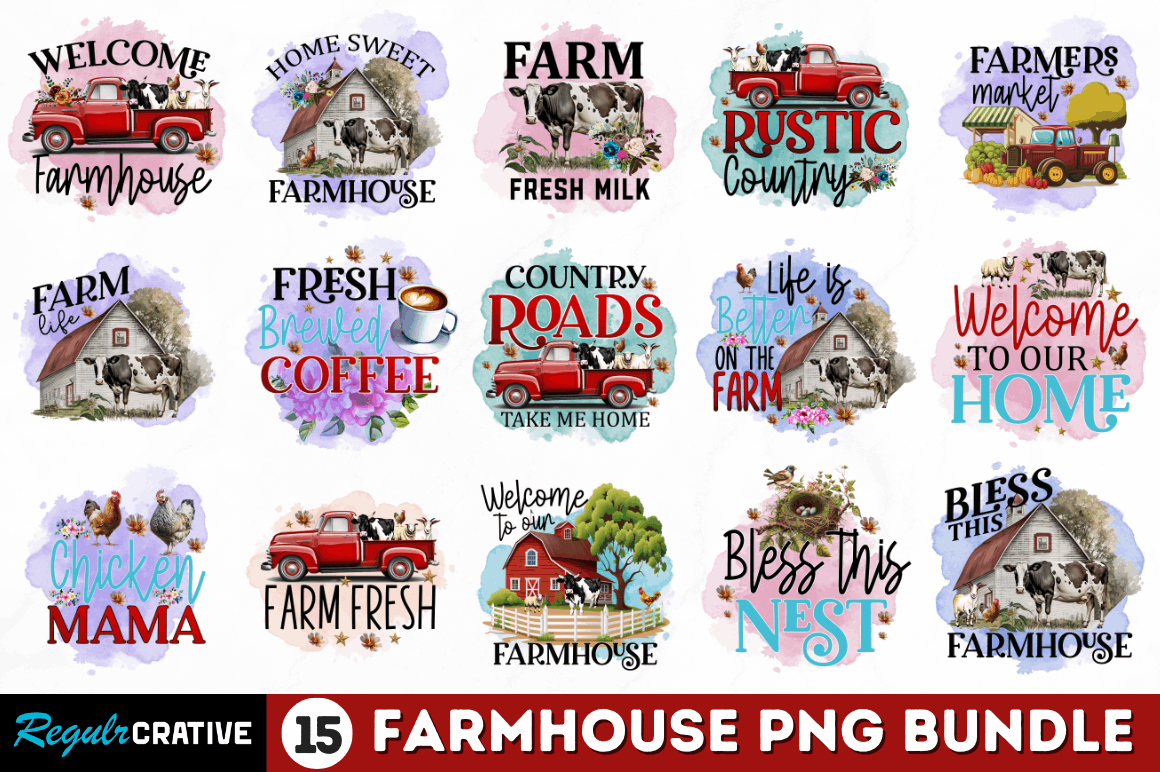 Farmhouse Quotes Sublimation Bundle