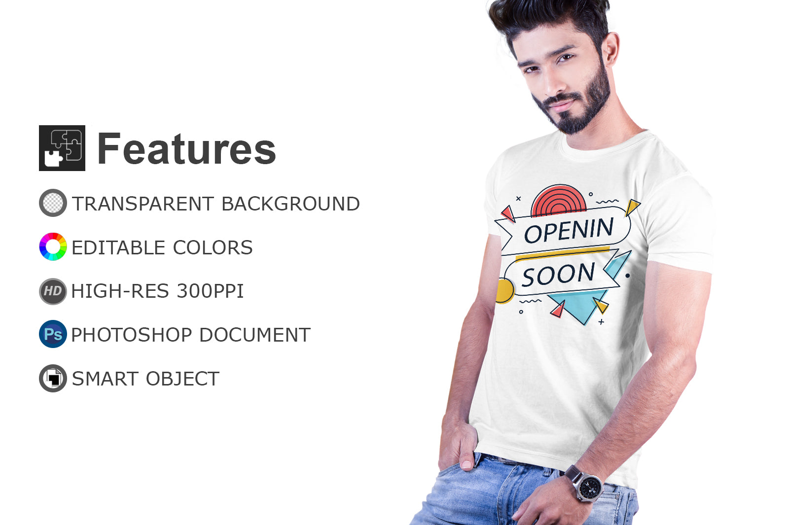 07 Editable Male T-Shirt Mock-Up Bundle – Realistic & Stylish Mock-Up Bundle