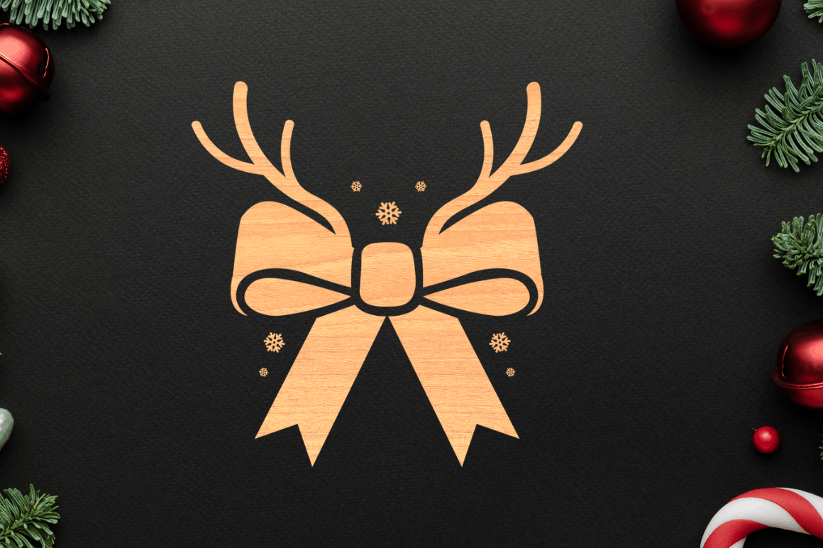 Laser Cut Christmas Antlers SVG Bundle