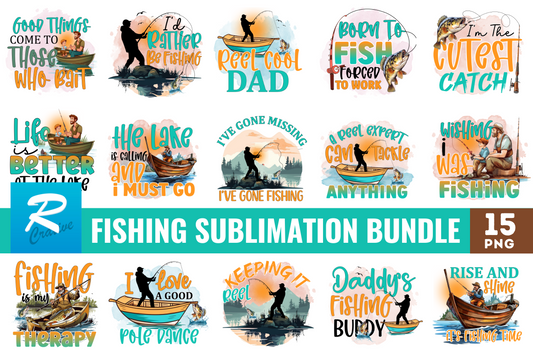 Fishing Quotes  Sublimation Bundle