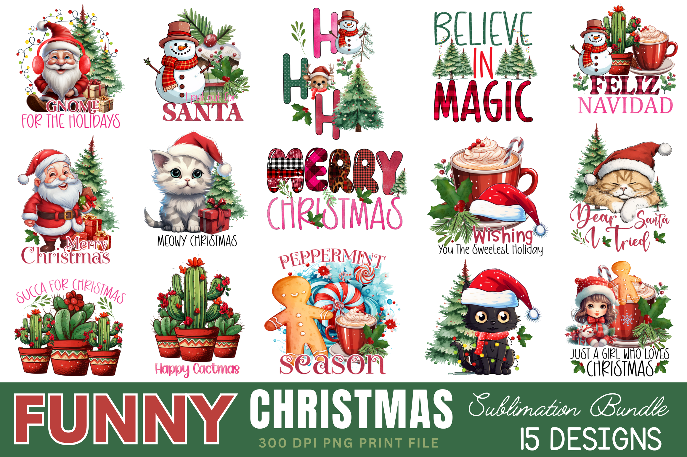 Funny Christmas Sublimation Bundle