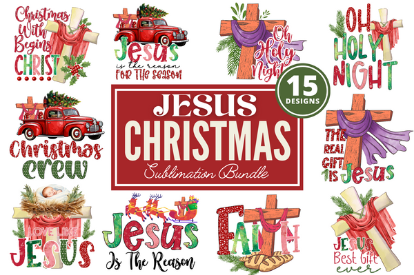 Jesus Christmas Sublimation Bundle