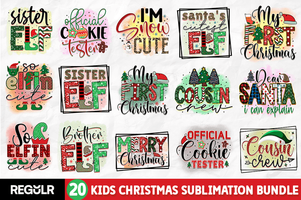 Kids Christmas Sublimation Bundle