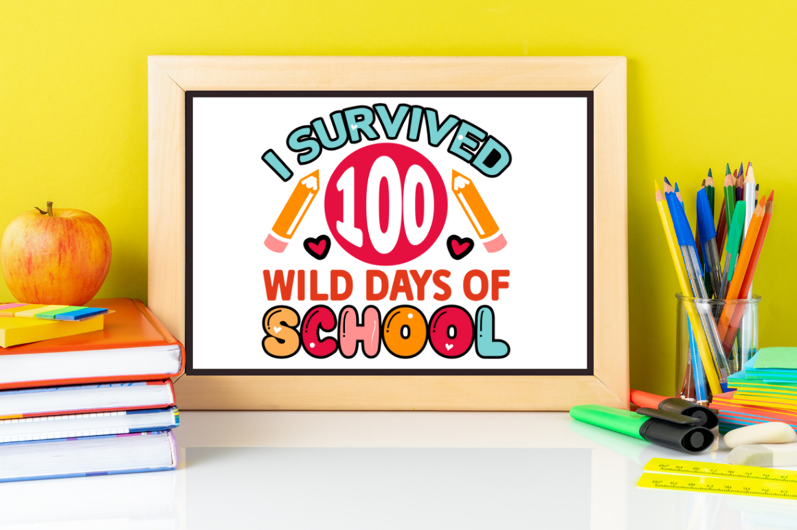 100 Days Of School SVG Design Bundle