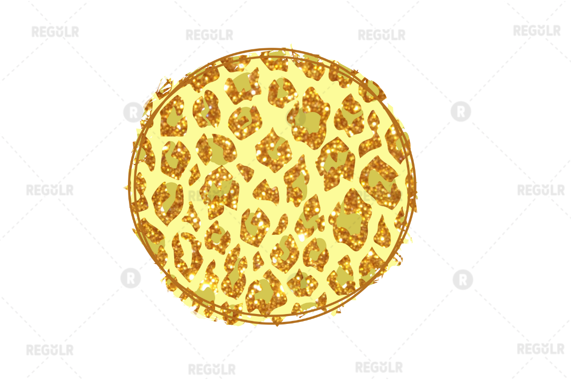 Leopard Circle Sublimation background Bundle