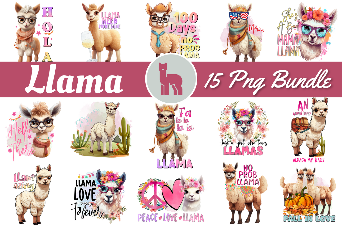 Llama Sublimation Bundle