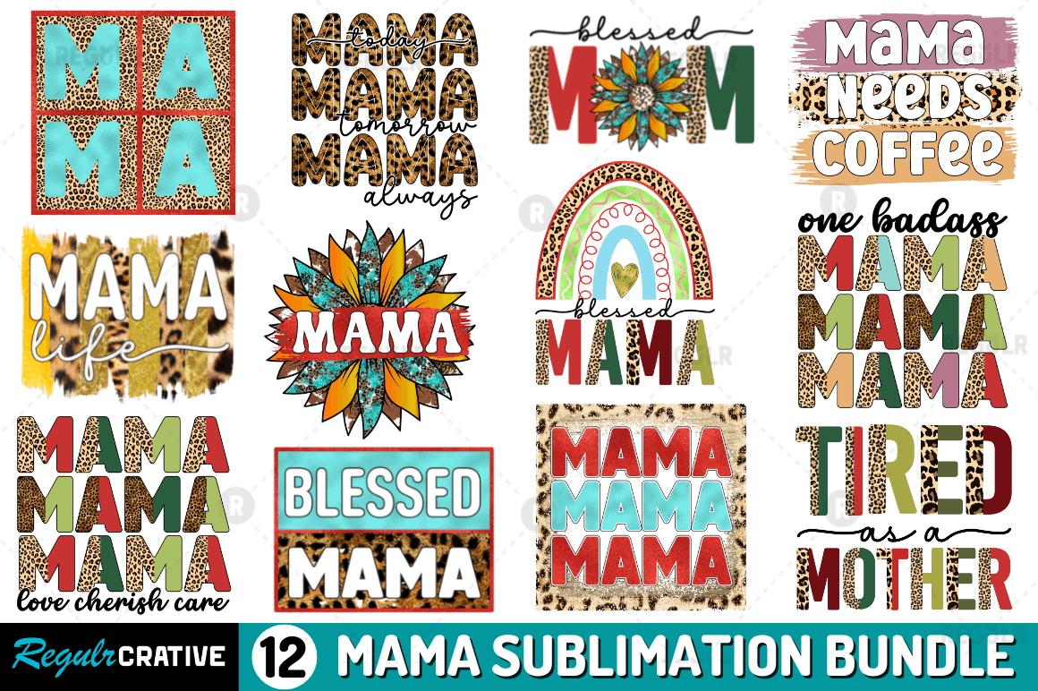 Mama Mom Sublimation Bundle