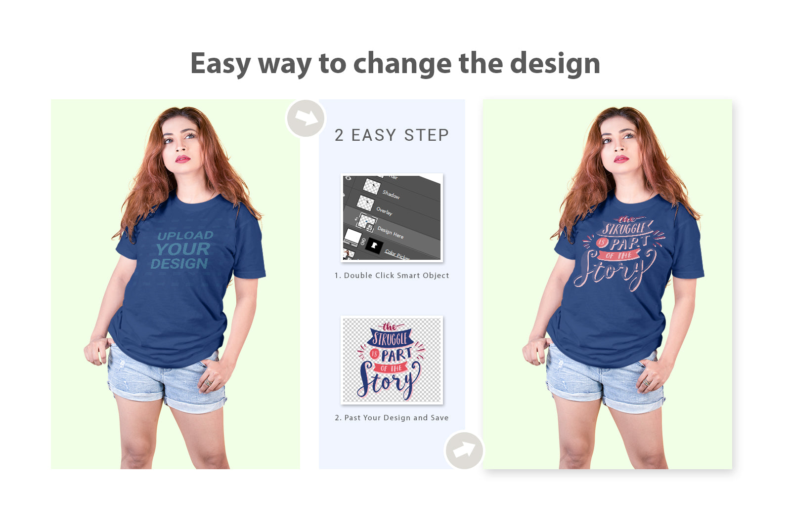 09 Editable Modern Female T-Shirt Mockup Bundle