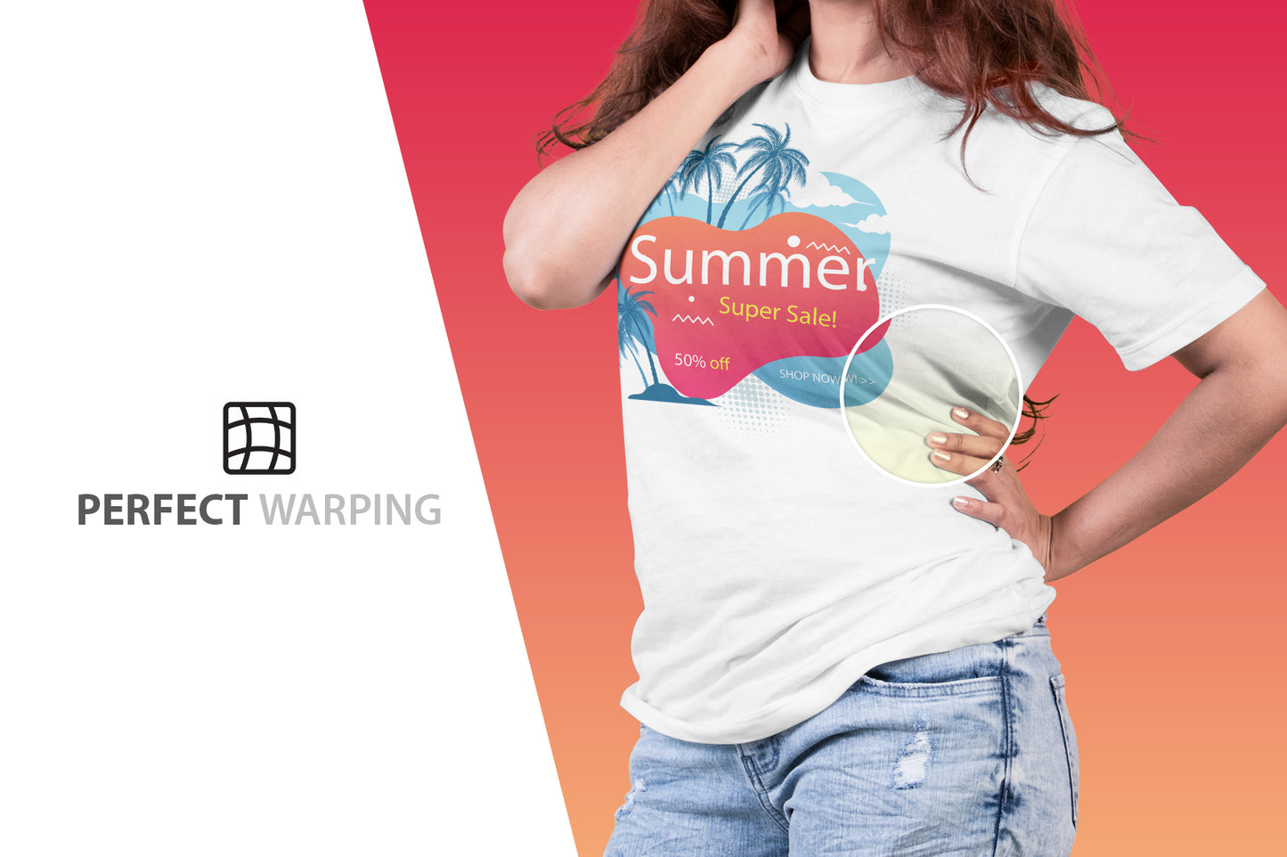 09 Editable Modern Female T-Shirt Mockup Bundle -Vol:2