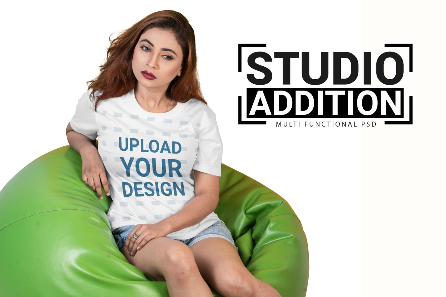 05 Editable Female T-Shirt Mockup Bundle