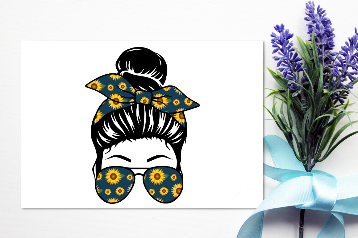 Messy Bun Sublimation PNG Bundle